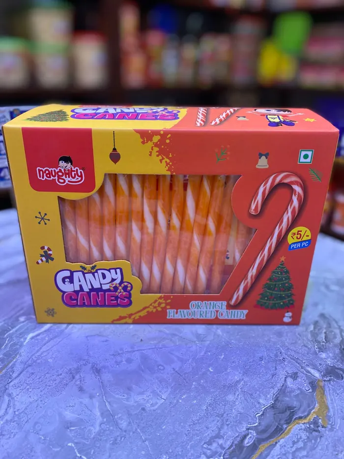 Naughty Candy Canes, orange flavoured