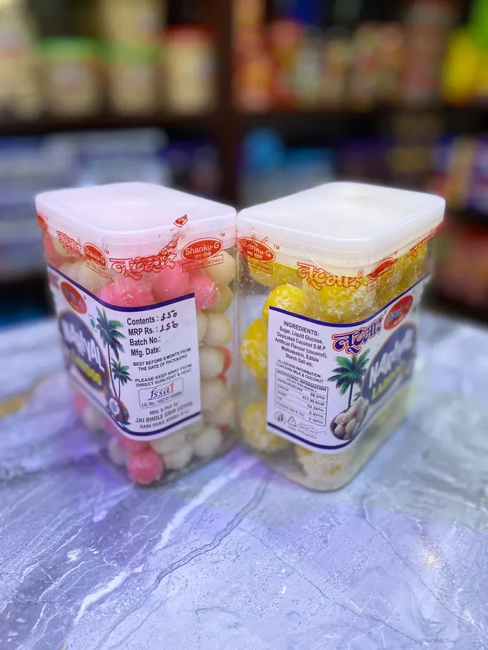 Shanku-G Nariyal Laddoo coconut candy jars