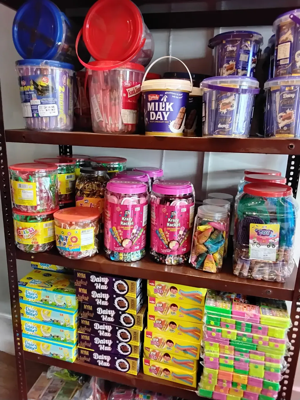 Milk chocolate and wafer range including Milk Day, Dairy Max and Knock Knock